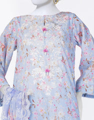 BLUE LAWN EMBROIDERED 3PC STITCHED | JLAWN-S-25-844