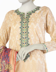 PEACH LAWN EMBROIDERED 3PC STITCHED