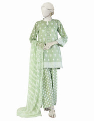 GREEN LAWN EMBROIDERED 3PC STITCHED