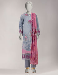 GREY LAWN EMBROIDERED UNSTITCHED 3PC
