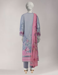 GREY LAWN EMBROIDERED UNSTITCHED 3PC