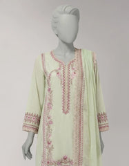 GREEN LAWN EMBROIDERED STITCHED 3PC