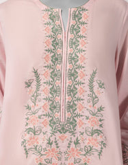 PINK LAWN EMBROIDERED UNSTITCHED 3PC