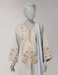 GREY LAWN EMBROIDERED UNSTITCHED 3PC