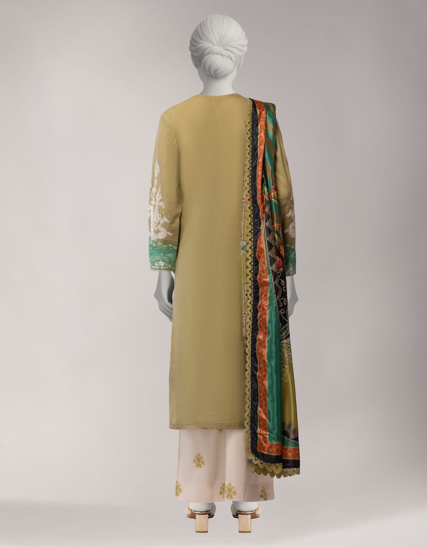 GREEN LAWN EMBROIDERED UNSTITCHED 3PC