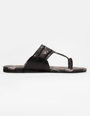 BLACK KOLHAPURI