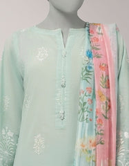 GREEN LAWN PASTE PRINTED UNSTITCHED 3PC