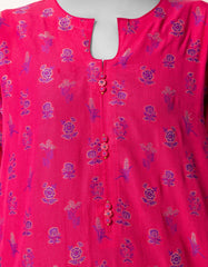 PINK JACQUARD DYED UNSTITCHED 3PC