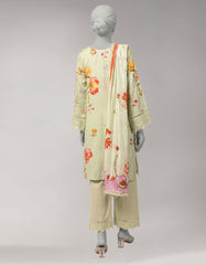 MULTICOLOR DOBBY EMBROIDERED UNSTITCHED 3PC