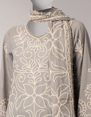 GREY LAWN EMBROIDERED UNSTITCHED 3PC