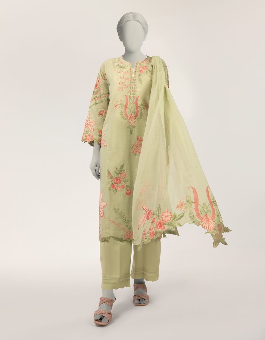 green-cotton-silk-embroidered-stitched-3pc-jls26408s