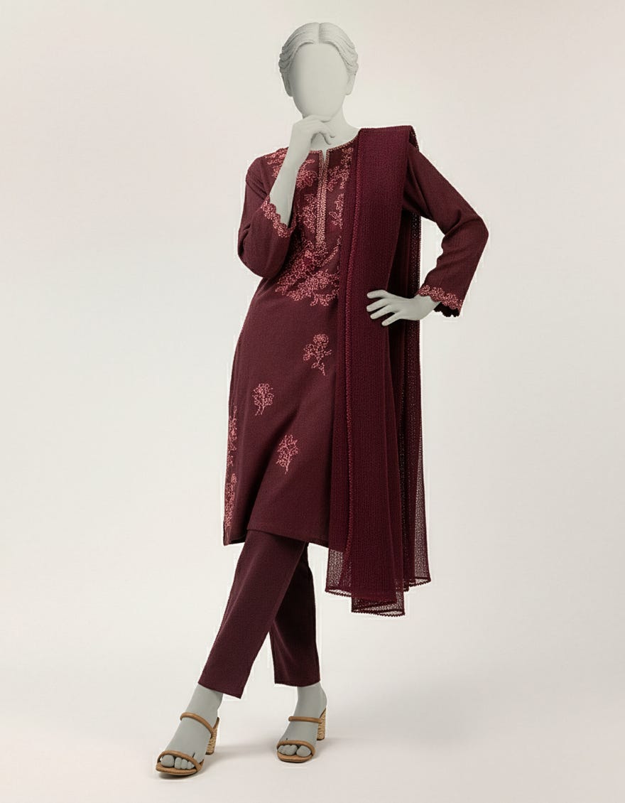 maroon-dobby-embroidered-stitched-3pc-jls26478s
