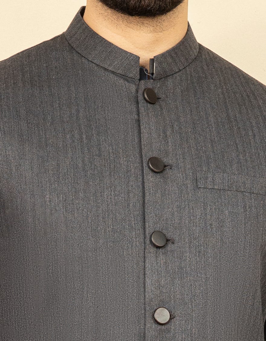 GREY WAISTCOAT | JJVC-27385-R3
