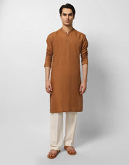 ALMOND COTTON CASUAL KURTA