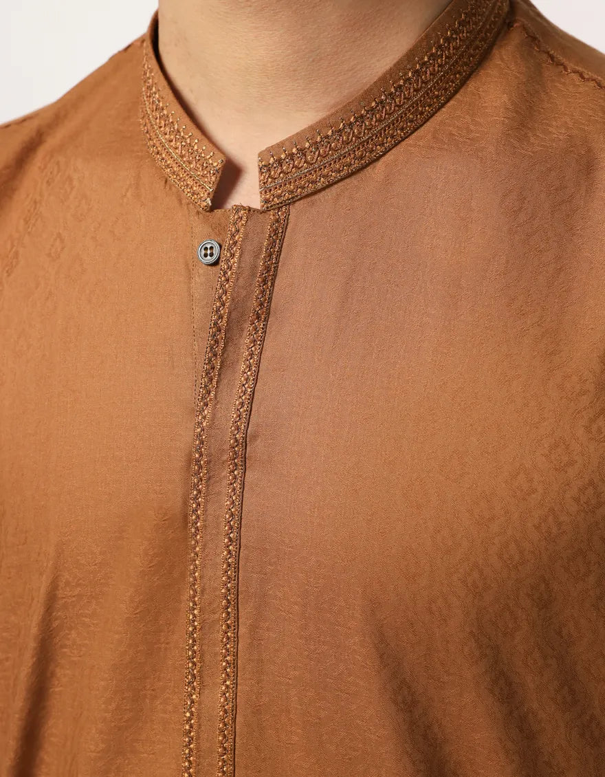 ALMOND COTTON CASUAL KURTA