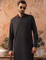 BLACK BLENDED KAMEEZ SHALWAR | JJKS-S-30729-R17-AP