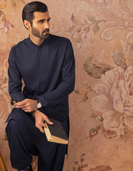 BLUE BLENDED KAMEEZ SHALWAR | JJKS-S-30780-R14-AP