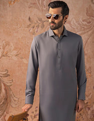 GREY BLENDED KAMEEZ SHALWAR | JJKS-S-30820-R13-AP