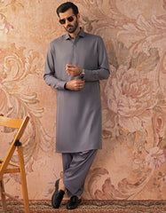 GREY BLENDED KAMEEZ SHALWAR | JJKS-S-30820-R13-AP