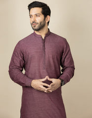 DARK PURPLE BLENDED KAMEEZ SHALWAR | JJKS-S-32545