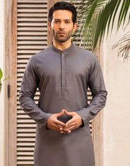 GREY COTTON KURTA | JJK-S-32590