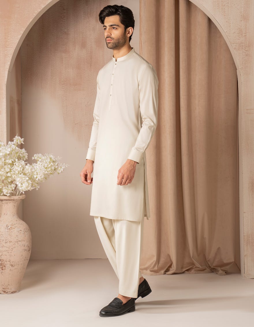 FAWN COTTON CASUAL KAMEEZ SHALWAR