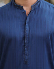 BLUE COTTON KURTA | JJK-S-33065