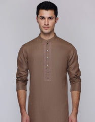 BROWN BLENDED KURTA | JJK-A-33115