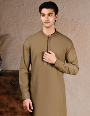 BROWN BLENDED KAMEEZ SHALWAR | JJKS-A-33204