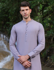 GREY BLENDED KAMEEZ SHALWAR | JJKS-A-33221