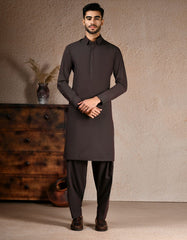 BROWN BLENDED KAMEEZ SHALWAR | JJKS-A-33242