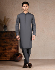 GREY BLENDED KURTA TROUSER | JJKP-A-33248