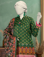 GREEN LAWN PRINTED UNSTITCHED 3PC