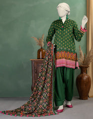 GREEN LAWN PRINTED UNSTITCHED 3PC