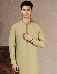 BEIGE BLENDED KURTA TROUSER | JJKP-A-33251