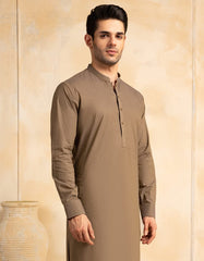 BROWN COTTON KURTA TROUSER