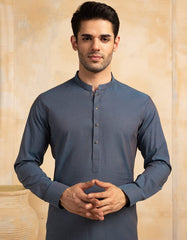 BLUE COTTON KURTA TROUSER