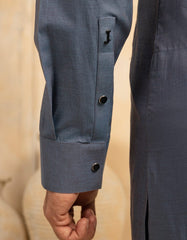BLUE COTTON KURTA TROUSER