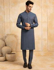 BLUE COTTON KURTA TROUSER