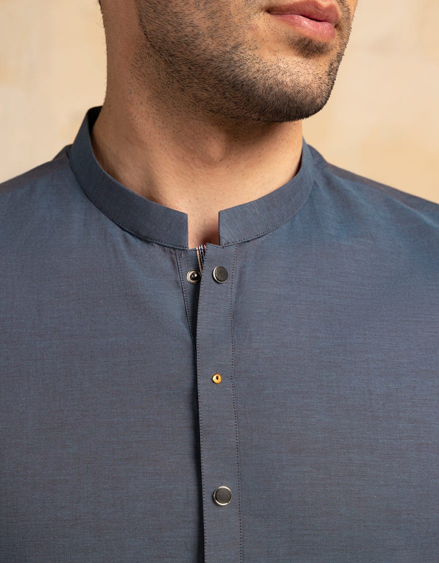 BLUE COTTON KURTA TROUSER