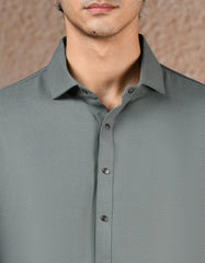 GREEN BLENDED KAMEEZ SHALWAR | JJKS-W-33332
