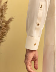 FAWN BLENDED KURTA TROUSER