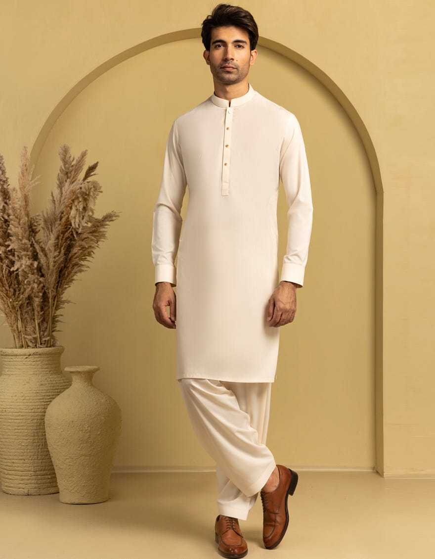 FAWN BLENDED CASUAL KAMEEZ SHALWAR