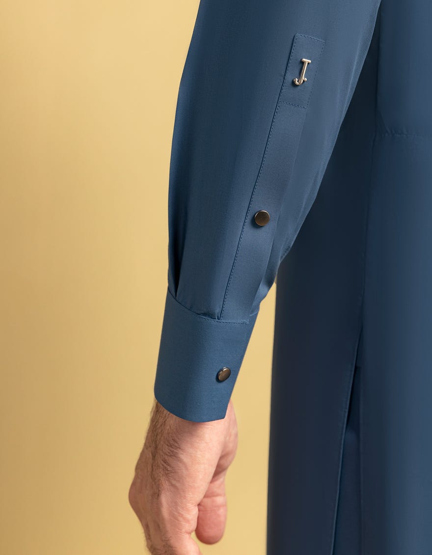 BLUE BLENDED KURTA TROUSER