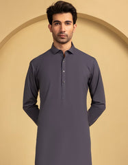 GREY BLENDED CASUAL KAMEEZ SHALWAR