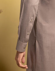 BROWN BLENDED CASUAL KAMEEZ SHALWAR