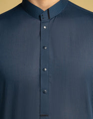 BLUE CVC CASUAL KURTA