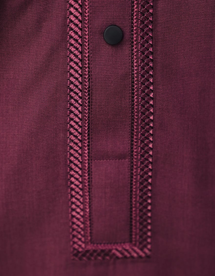 MAROON BLENDED SEMI-FORMAL KAMEEZ SHALWAR