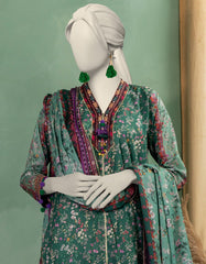 GREEN LAWN PRINTED UNSTITCHED 3PC