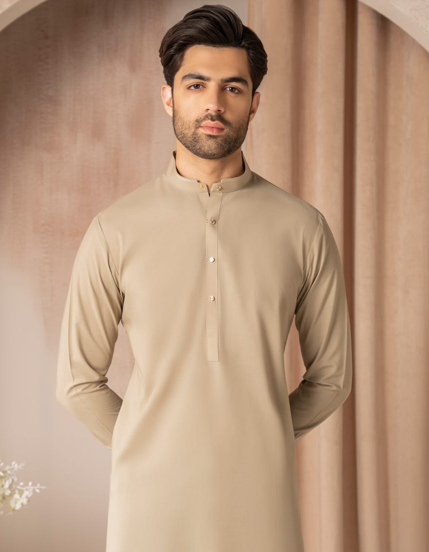 FAWN BLENDED CASUAL KAMEEZ SHALWAR